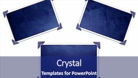  Presentation with blue formal - Beautiful theme featuring formal photo albums - three blue frames backdrop and a navy blue colored foreground