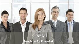  Presentation with formal - Amazing presentation design having formal portrait of happy business team standing in office smiling backdrop and a gray colored foreground