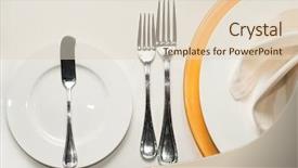  Presentation with wheelchairs in school setting - Cool new presentation design with formal table settings - place setting backdrop and a lemonade colored foreground