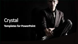  Presentation with elegant - Theme having handsome young man in elegant background and a black colored foreground