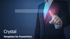  Presentation with formal - Audience pleasing slide deck consisting of formal wear searching something backdrop and a navy blue colored foreground