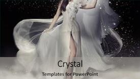  Presentation with dynamic - Beautiful slide deck featuring formal women dress - dynamic image of a beautiful backdrop and a light gray colored foreground