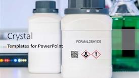  Presentation with hazardous - PPT layouts featuring formaldehyde-formaldehyde-hazardous-chemical background and a sky blue colored foreground