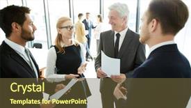  Presentation with forum - PPT layouts having formalwear discussing forum topic background and a tawny brown colored foreground