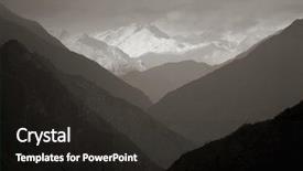  Presentation with couples on the mountain - Cool new presentation theme with formation distance - mountain valley silhouette himalayas annapurna backdrop and a  colored foreground