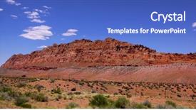  Presentation with desert oasis medical - Cool new presentation theme with formation ouvert distance - desert landscape backdrop and a  colored foreground