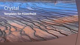  Presentation with yellowstone - Theme featuring formations-near-famous-midway-geyser background and a teal colored foreground