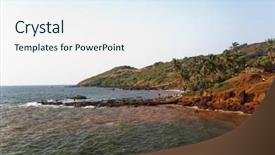  Presentation with goa - Theme featuring olives and olive branch isolated background and a  colored foreground.