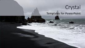  Presentation with dispute rock star - Cool new slide set with formations troll toes on black backdrop and a light gray colored foreground