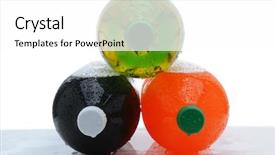  Presentation with two plastic bottles milk - PPT theme featuring formato para montajes - three plastic two liter soda background and a white colored foreground