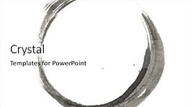  Presentation with brush stroke - Theme having formed elements - brush stroke in the form background and a white colored foreground