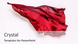  Presentation with motion design - Slide set consisting of formed elements - piece of red fabric background and a pink colored foreground