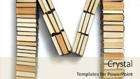  Presentation with vintage letter - Amazing PPT theme having formed from the page ends backdrop and a coral colored foreground