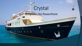  Presentation with sailing yacht race regatta sailboat - Amazing presentation design having formentera yacht anchored in turquise backdrop and a light blue colored foreground