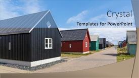  Presentation with holiday - Presentation theme having former-fishermen-s-huts-converted background and a light blue colored foreground