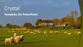  Presentation with world heritage - Slides featuring former-island-of-schokland-unesco background and a teal colored foreground