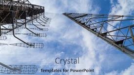  Presentation with radar - Amazing presentation design having former-military-duga-radar-system backdrop and a light blue colored foreground