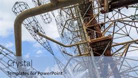  Presentation with radar - Cool new slide set with former-military-duga-radar-system backdrop and a light blue colored foreground