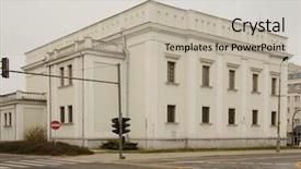  Presentation with poland - Beautiful PPT theme featuring former synagogue in kielce poland backdrop and a  colored foreground