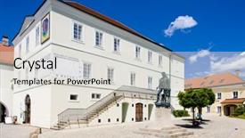  Presentation with town hall - PPT layouts consisting of former town hall now museum nove mesto nad metuji czech republic background and a light gray colored foreground