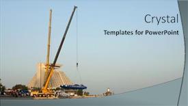  Presentation with power boat - Slide set with formula-1-power-boat background and a light blue colored foreground