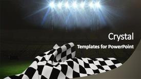 Presentation with checkered flag - Slide set enhanced with formula 1 racing - composite image of checkered flag background and a wine colored foreground
