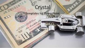  Presentation with formula one car - PPT layouts featuring formula car on the money background and a mint green colored foreground