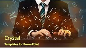  Presentation with music man in suit - Beautiful slide deck featuring formulation - young man in suit backdrop and a tawny brown colored foreground