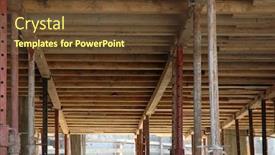  Presentation with support - PPT layouts enhanced with formwork and support background and a tawny brown colored foreground