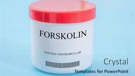  Presentation with drug - Presentation theme consisting of forskolin-it-is-a-nootropic background and a light blue colored foreground