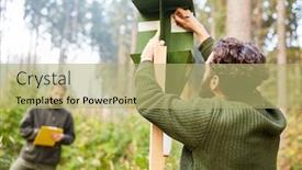  Presentation with intilligent control - Theme enhanced with forstwirt-trainee-and-forester-control background and a mint green colored foreground