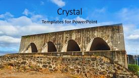  Presentation with fort - Audience pleasing slide deck consisting of fort adelaide or la citadelle backdrop and a light blue colored foreground