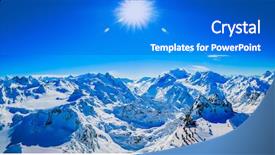  Presentation with dens in dent - Theme having fort and famous matterhorn dent background and a cobalt blue colored foreground