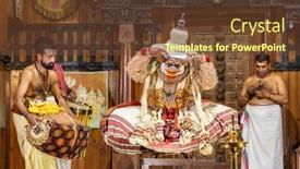  Presentation with classical dance - Beautiful presentation theme featuring fort-cochin-india-november-26 backdrop and a tawny brown colored foreground