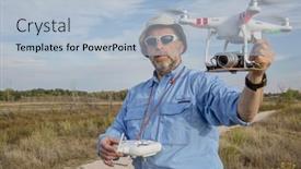  Presentation with drone quadcopter - 