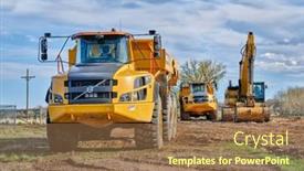  Presentation with dump site - PPT theme consisting of fort-collins-co-usa-april background and a coral colored foreground