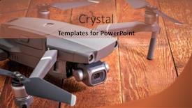  Presentation with camera drone - Slide set with fort-collins-co-usa-december background and a coral colored foreground