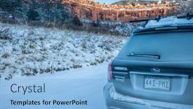  Presentation with winter driving - Beautiful slide deck featuring fort-collins-co-usa-december backdrop and a light blue colored foreground