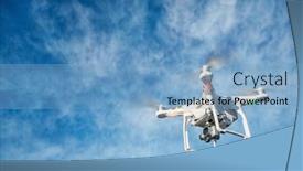  Presentation with quadcopter - Slide deck with fort-collins-co-usa-december background and a light blue colored foreground
