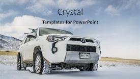  Presentation with suv - Cool new PPT theme with fort-collins-co-usa-december backdrop and a  colored foreground