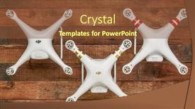  Presentation with aircraft drones - Presentation design consisting of fort-collins-co-usa-december background and a tawny brown colored foreground