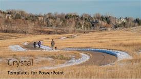  Presentation with families - Presentation theme with fort-collins-co-usa-january background and a coral colored foreground