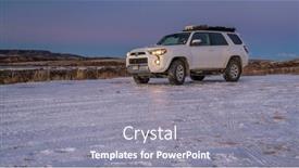  Presentation with suv - Presentation theme with fort-collins-co-usa-january background and a gray colored foreground