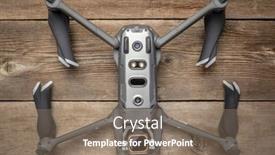  Presentation with quadcopter - Theme enhanced with fort-collins-co-usa-july background and a coral colored foreground
