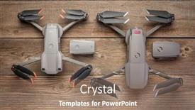  Presentation with drones - Beautiful PPT theme featuring fort-collins-co-usa-july backdrop and a coral colored foreground