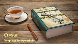  Presentation with novel - Beautiful presentation theme featuring fort-collins-co-usa-june backdrop and a violet colored foreground