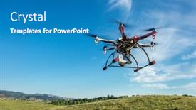  Presentation with camera drone - Slides enhanced with fort-collins-co-usa-june background and a teal colored foreground