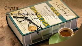  Presentation with novel - Slides having fort-collins-co-usa-march background and a coral colored foreground