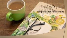  Presentation with literature - Theme featuring fort-collins-co-usa-march background and a coral colored foreground