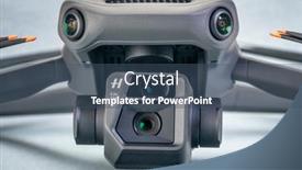  Presentation with camera drone - Cool new slide deck with fort-collins-co-usa-november backdrop and a ocean colored foreground